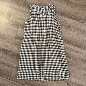 Faherty Isha Sleeveless Gingham Shift Dress